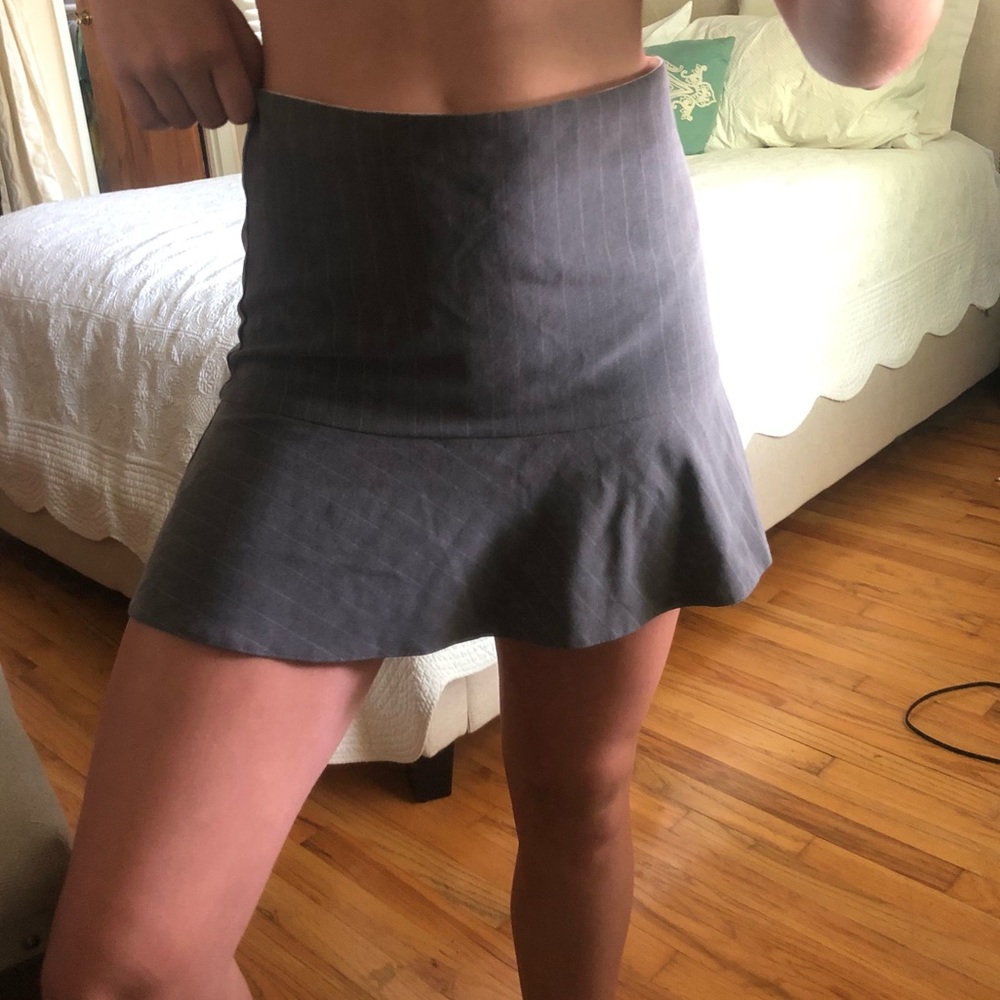 beautiful grey skirt